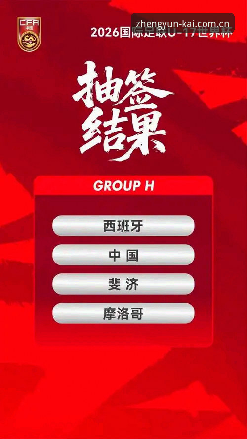 U17世界杯抽签结果最新动态：中国男女足命运揭晓，云开体育官方带你深度解读赛事看点